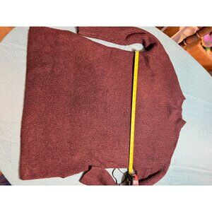 Old Navy Womens Burgundy Ribbed Sweater XL Acrylic Blend